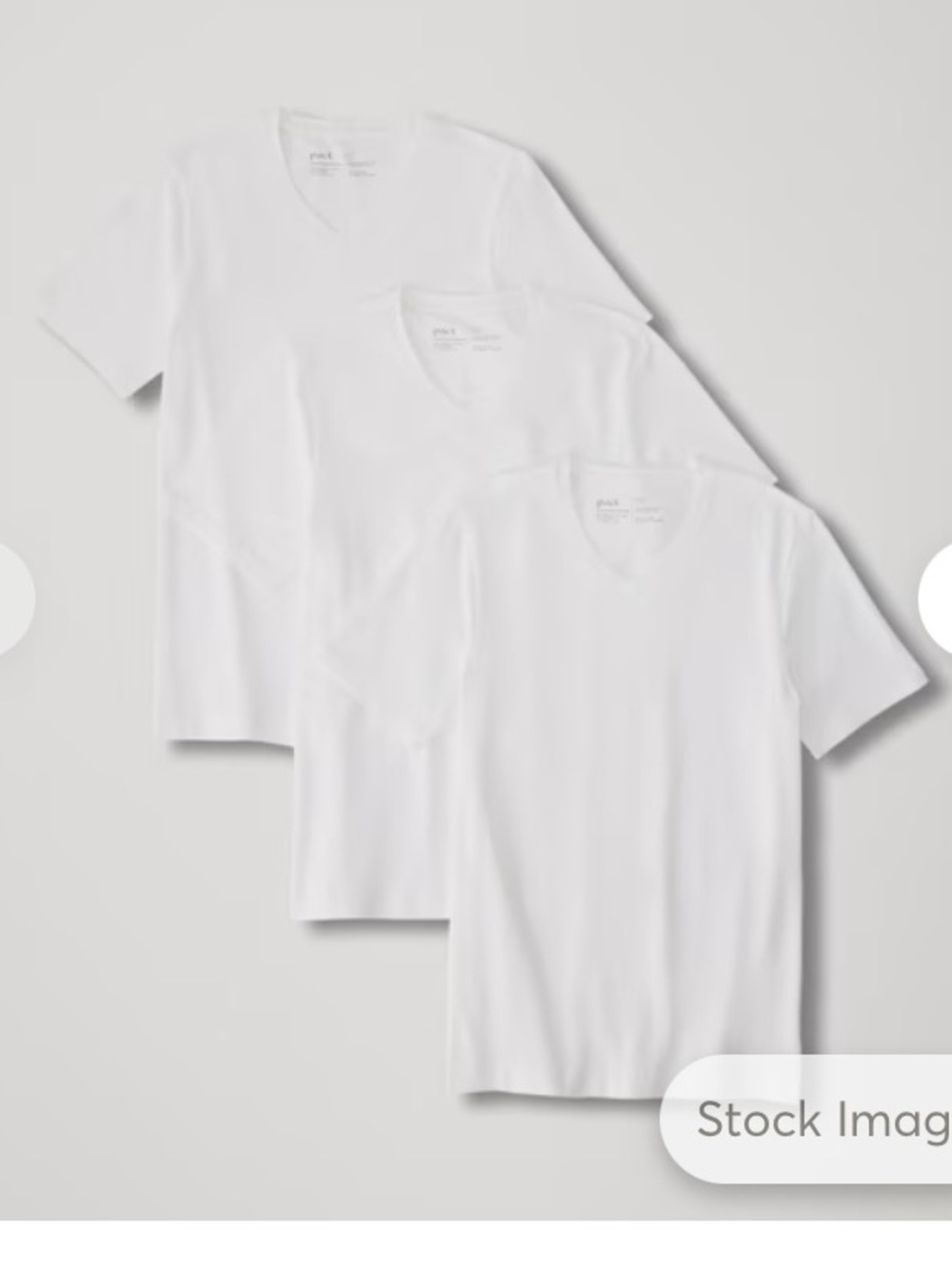 Pact 3-Pack Men’s Cool Stretch V-Neck Organic Cotton Undershirt Set
